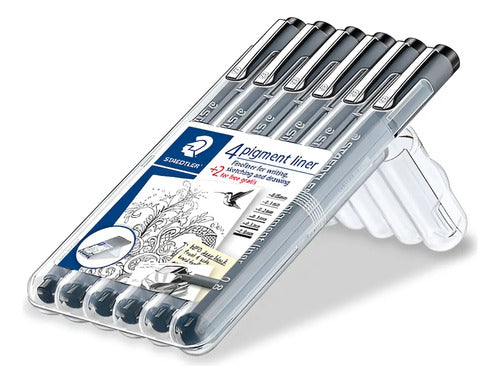 Rapidografo Staedtler Kit X 6 Negro