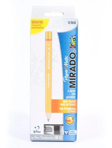 Lapiz Mirado Kids Jumbo Papermate No.2 Caja X 6