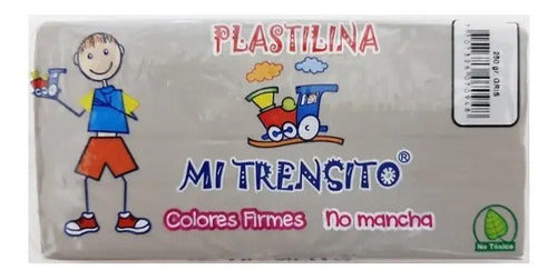 Plastilina Barra Mi Trensito Gris 250gr