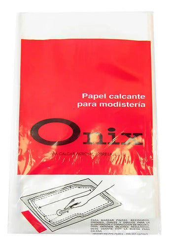 Papel Calcante Para Modisteria Onix X 10 Hojas