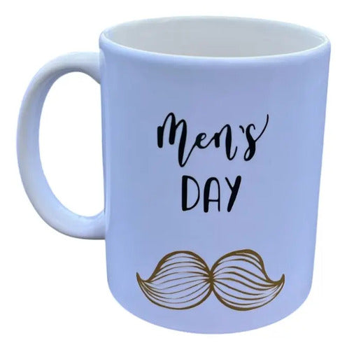 Mug Marcado Día Del Hombre Blanco Día Del Hombre