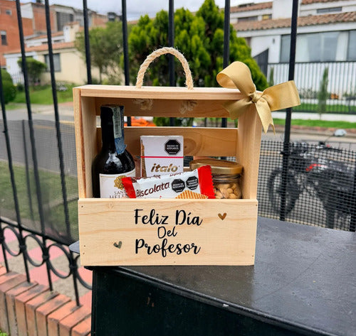 Ancheta Regalo Canasto Día Del Profesor / Maestro