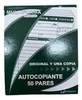 Multi Forma Comercial Autocopiante 50 Pares X 6 Unidades