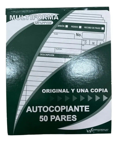 Multi Forma Comercial Autocopiante 50 Pares X 6 Unidades