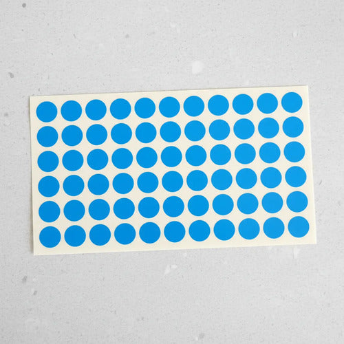 Rotulo Adhesivo Redondo Azul 1.6 Cm X 162 Pcs Azul