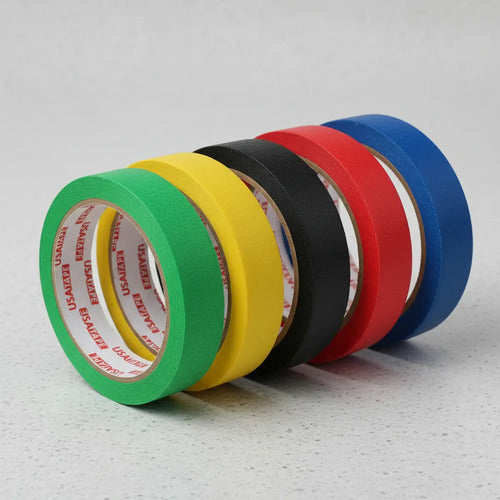 Cinta Enmascarar 24mm - 20 Metros X 4 Unidades Surtido