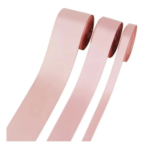 Cinta Palo De Rosa Raso Tela Satín Moños 100 Mts X 7mm Palo De Rosa