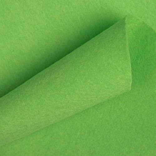 Tela De Fieltro Verde Claro 100 X 70 Cm Verde Claro