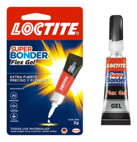Súper Bonder Flex Gel 3g Pegante Instantáneo Original Transparente