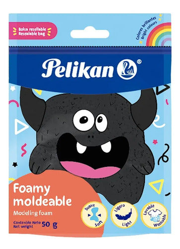 Foamy Moldeable Lavable Pelikan 50gr Color Negro