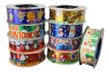 Cinta Papel Decorativa Moños Navidad 3cm X 22 Metros Navideño 3cm