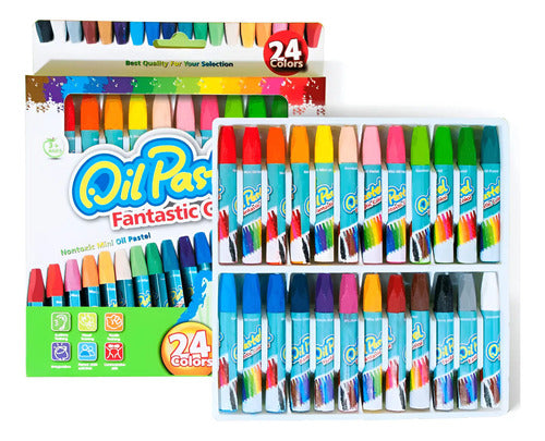 Tiza Pastel Al Oleo Oilpastel X 24 Colores X 24 Colores