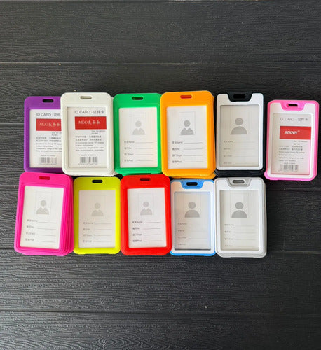 Porta Carnet Escarapela Vertical Lote Surtido X 35 Und Surtido