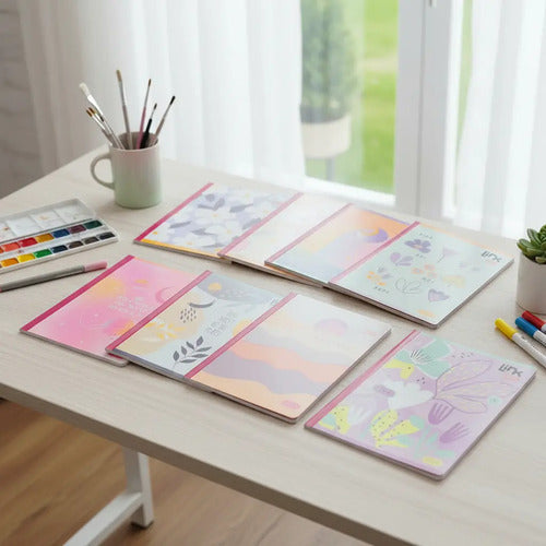 Cuaderno Stickers Cosido Ferrocarril 100 Hojas