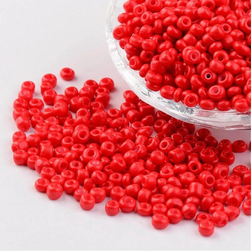 Chaquiras Pepas Bisutería Color Rojo 8.8mm - 1.000und
