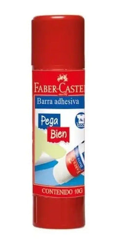 Pegante En Barra Faber Castell 10 Gr X 12 Unidades