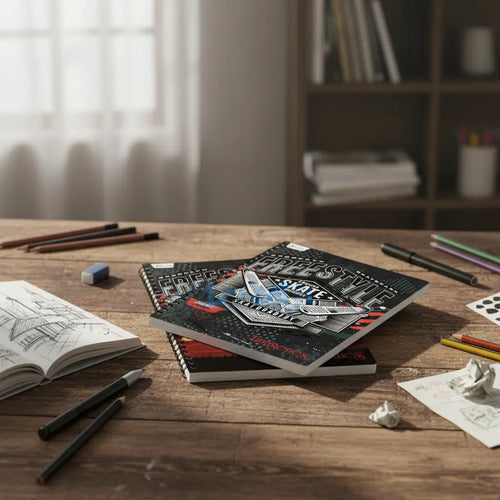 Cuaderno Grande Argollado Rayado Norma 80 Hojas