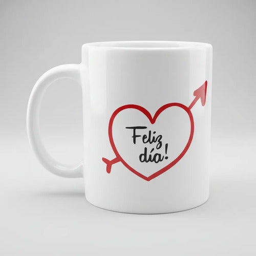 Mug Marcado Amor Y Amistad Blanco Amor Y Amistad