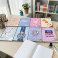 Cuaderno Cosido 7 Materias Pequeño Mujer Pasta Dura Femenino