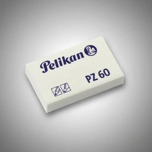 Borrador Nata Pz-60 Caja X 12 Unidades Pelikan Blanco