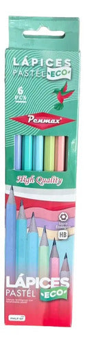 Lapices Pastel X 6 Und Negro