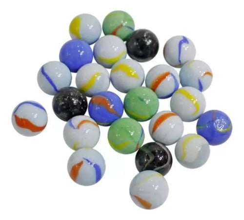 Canica Piquis Surtidas Bolas De Cristal X 100 Unidades