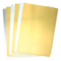 Cartulina Espejo Dorado Y Plateado 70 X 50 Cm X 6 Unidades Dorado Y Plateado