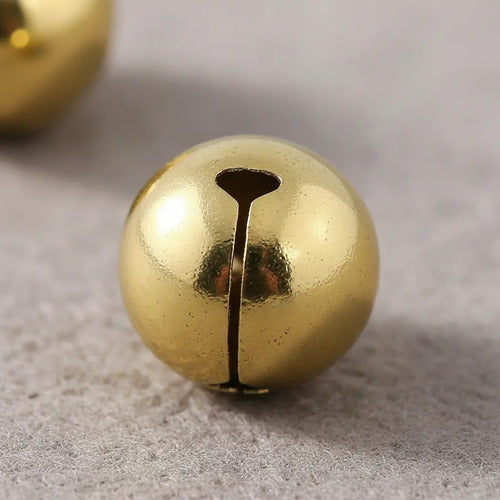 Cascabel Pequeño Dorado Diámetro 8mm X 100 Unidades Dorado 8mm