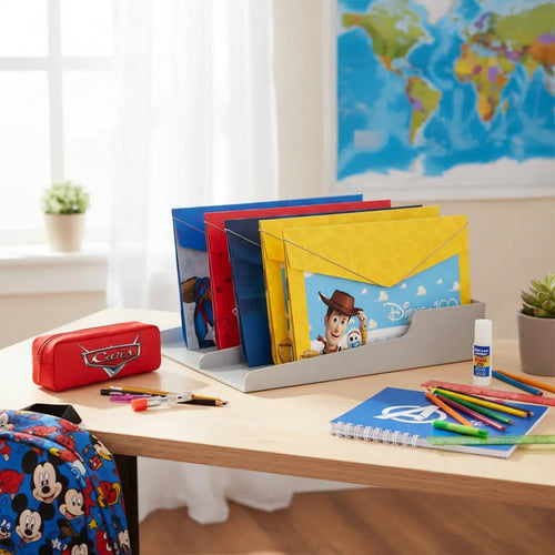 Carpeta Fuelle Estampada Primavera Con Caucho