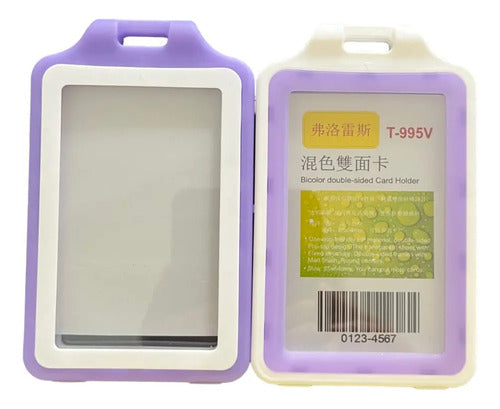 Porta Carnet Escarapela Vertical Colores X 4 Unidades
