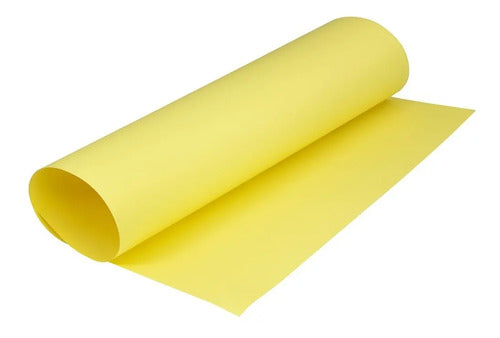 Papel Cartulina Pliegos X 5 Unidades Amarillo Amarillo