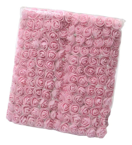 Rosas En Foamy Color Rosado Paquete X 500 Pcs Rosa