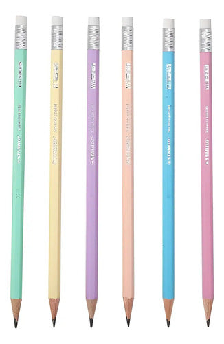 Lapices Pastel X 6 Und Negro