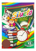 Papel Silueta 1/8 Colores Cafe X 50 Unidades  Marrón