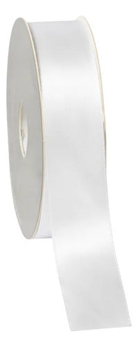 Cinta De Tela Para Sublimar 20mm X 200 Metros Blanco Satin