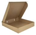Caja Cartón Kraft Armable Para Pizza 22x22cm - 100 Unidades Kraft