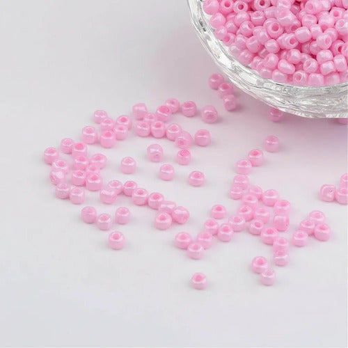 Chaquiras Pepas Bisutería Color Rosado 8.8mm - 1.000und