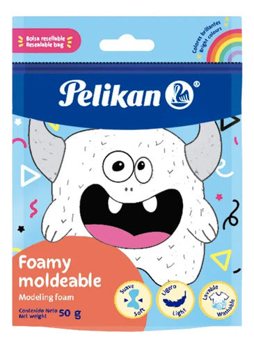 Foamy Moldeable Lavable Pelikan 50gr Color Blanco