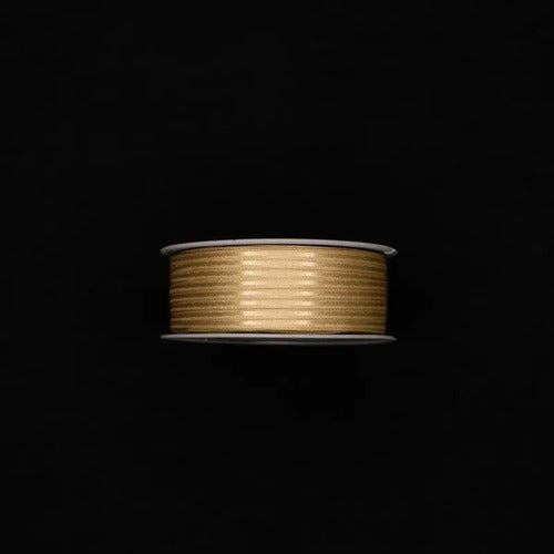 Cinta Dorada Raso Tela Satín Moños 100 Mts X 3mm Dorado
