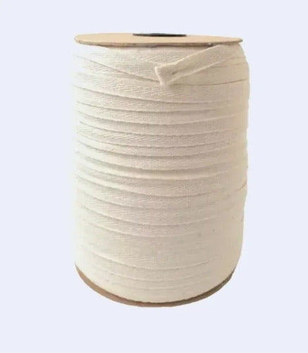 Hiladillo De Algodón 1cm X 200 Metros Blanco Tapacostura