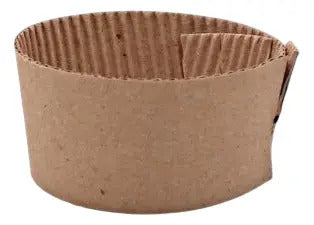 Cartón Kraft Aislante De Calor  Para Vasos X 50 Unidades