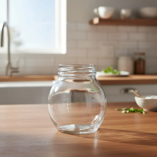 3 Pcs Frasco/envase Vidrio Conservas, Decoración 255 Ml