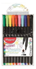 Micropunta Maped Graph Peps 0.4mm X 10 Colores Negro Surtido X 10 Colores
