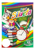 Papel Silueta 1/8 Colores Blanco X 50 Unidades  Blanco
