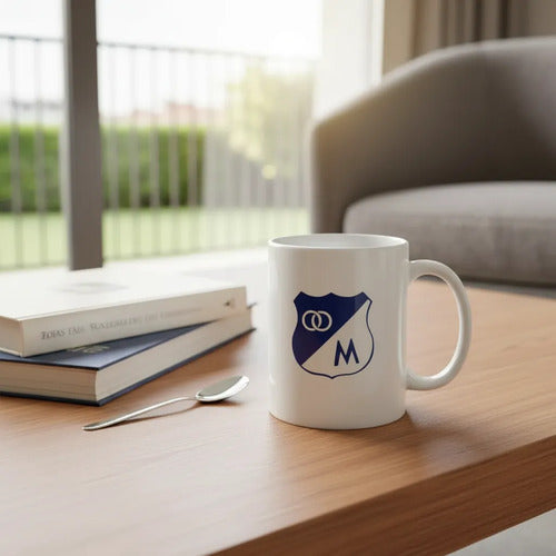 Mug Pocillo Taza De Millonarios Blanco Millonarios