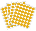 Rotulo Adhesivo Redondo Dorado 1.6 Cm - 162 Pcs X 3 Unidades