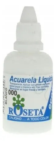 Acuarela Liquida Ecolin Roseta 30cc Blanco Ref. 000 Blanco