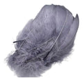Plumas Decorativas Artificiales Color Gris Paquete X 20