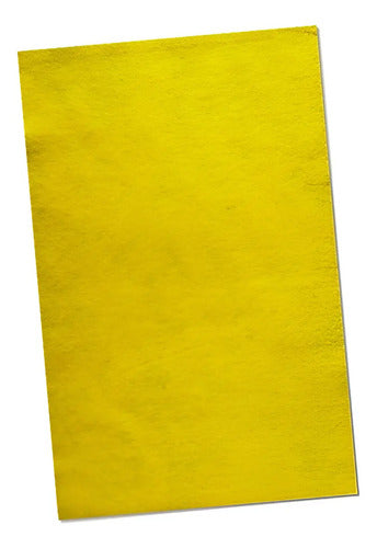 Paño Lency Fieltro Manualidades Importado 100x92 Cm Amarillo Amarillo