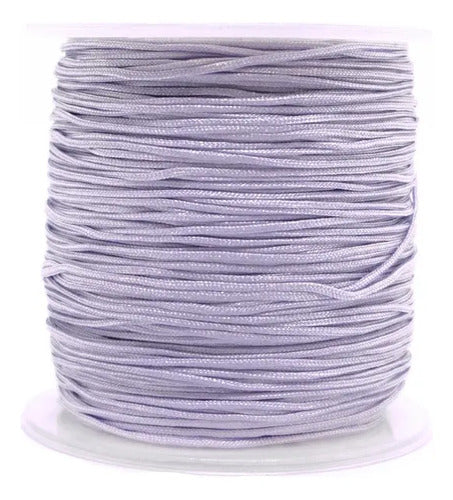 Hilo Chino 0.8mm X 90metros Lila Para Bisutería Manillas Lila 2.54 Cm 9000 Cm